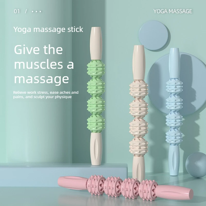 

Wolf Fang Club Muscle Relaxer Anti-Cellulite Massage Device Body Slimming Roller Fitness Fascia Stick Relaxation Tool