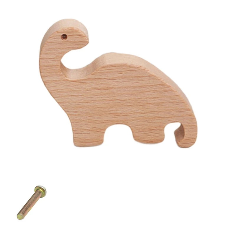 Wardrobe Knob Dinosaur Cabinet Drawer Handle Cupboard Pulls Furniture Decorative Handle for Girl and Boy Room