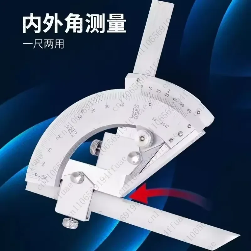 0-320 ° Universal Angle Ruler, High-precision Stainless Steel 360 ° Multifunctional Vernier Angle Gauge