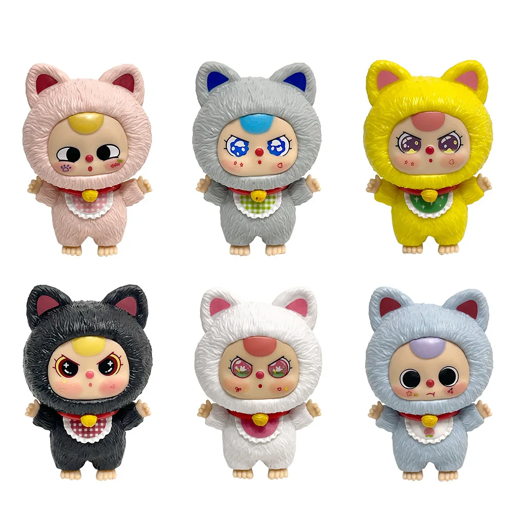 

HOT-Baby Three - 3-Year-Old Billionaire Cat Series Handmade Blind Box Trendy Desk Ornaments Cute Gifts