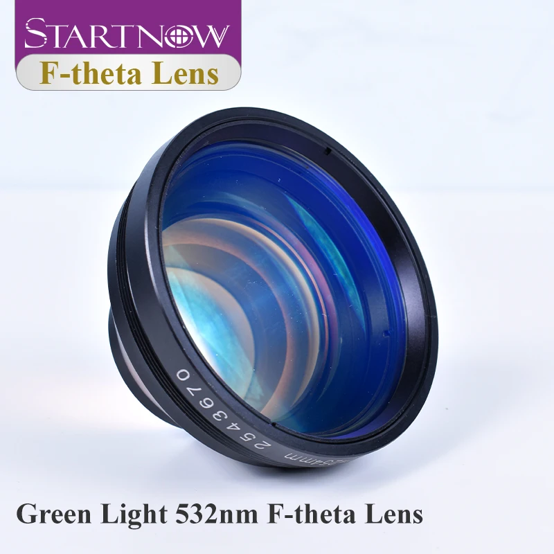 Startnow F-theta Scan Lens 532nm Green Light Laser Marking Machine Galvo System M85 Thread Scan Field 70x70mm Optical Scan Lens
