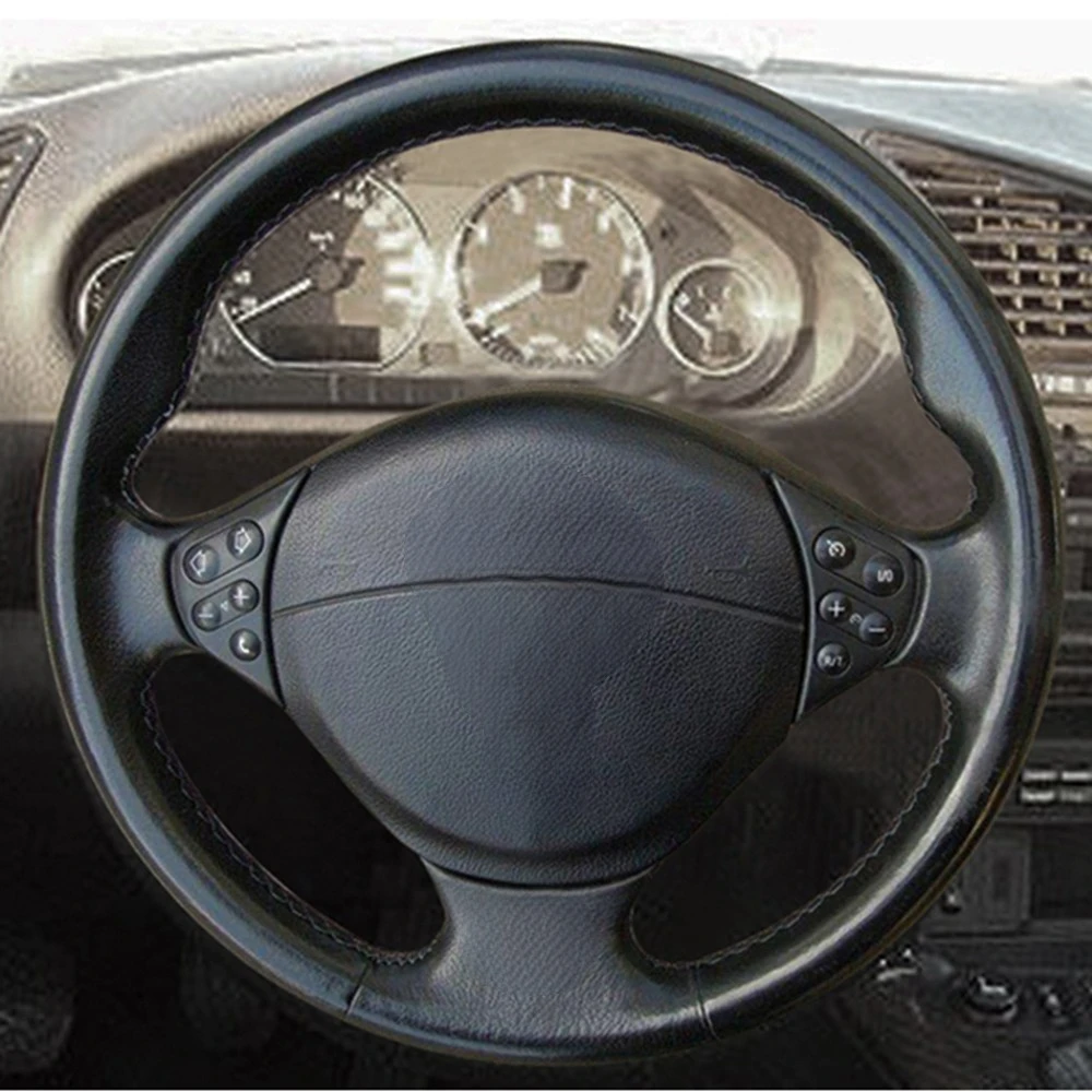 Black Suede Car Steering Wheel Cover For BMW 3 Series M Sport E36 Z3 M3 E36/5 E36/7 E36/8 E31 5 Series E39 E38 M5 E39 1995-2002