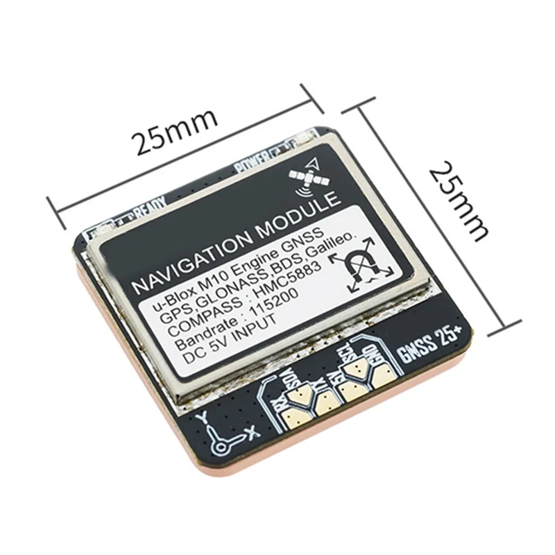 SQPP-GNSS Pro GPS Module 10HZ Rate Built-In  Antenna For RC FPV Freestyle Drone DIY Parts With Compass GPS