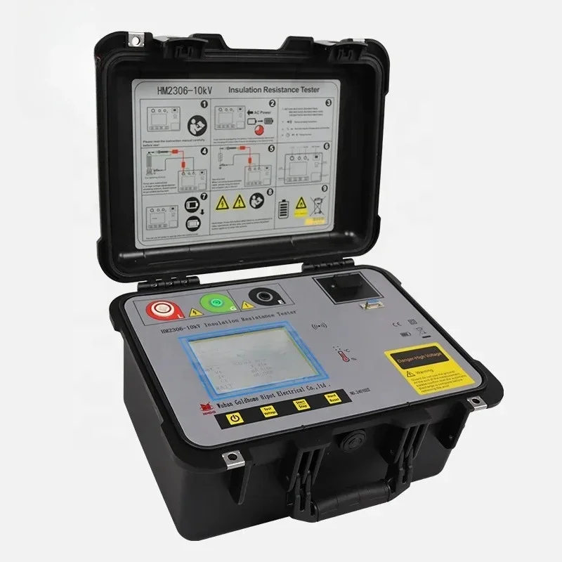 10kv High Voltage Automatic Digital Ohm Meter Megameter Electrical Testing Meter Megohmmeter Insulation Resistance Tester