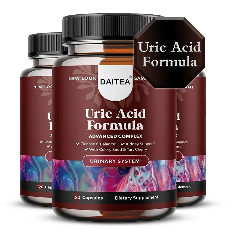 Herbal Uric Acid Cleanse & Detox - Daily Kidney Cleanse & Uric Acid Support - Joint Supplement & Detox For Men & Women