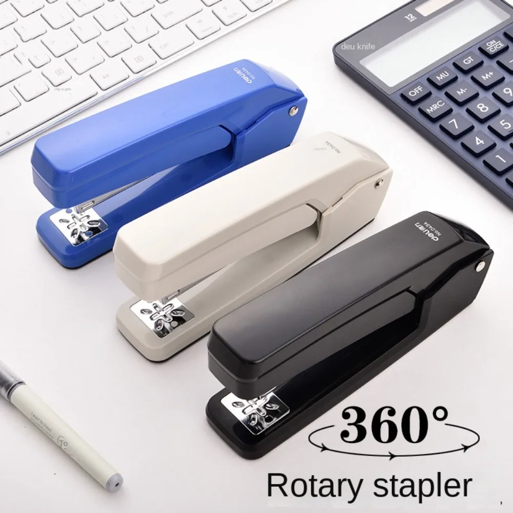 

Multi-functional 360-degree Rotating Stapler Long Stapler Effortless Labor-saving Stapler Stationery Simple