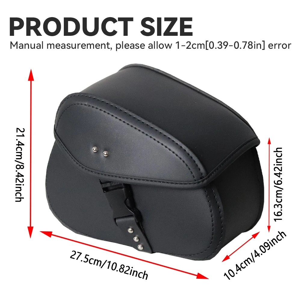 Motorcycle Saddlebags Side Tool Storage Saddle Bags Waterproof Universal for Harley Kawasaki Suzuki Yamaha Cruiser Bobber