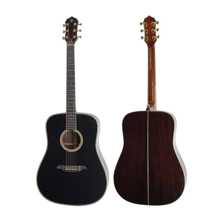 Classic 41 Inch One Panel  Rosewood Side Back Ebony Fingerboard Acoustic Folk Guitar