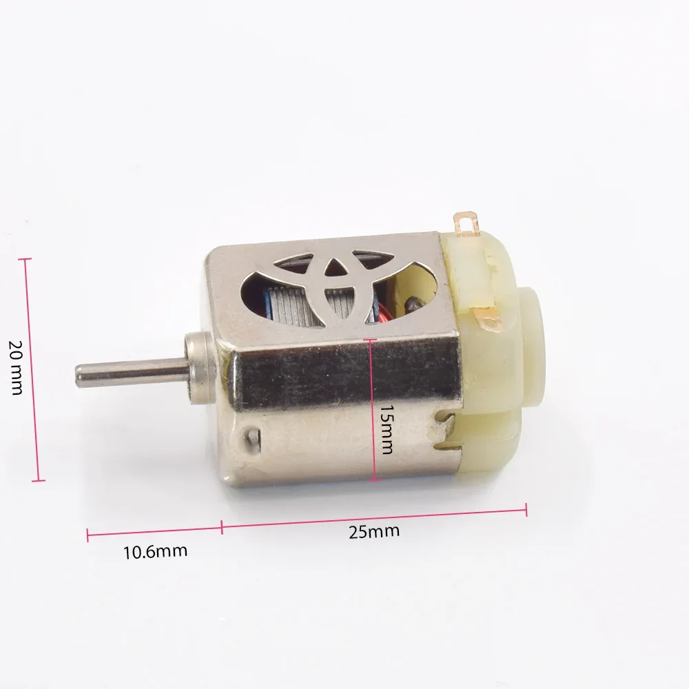 Mini FC-130 Carbon Brush Electric Motor DC 2.4V 3V 3.2V 3.7V High Speed Engine Cooling Hole for Toy 4WD Racing Slot Car