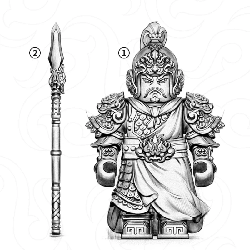 รูปปั้นยุ่ยเฟย ทำจากทองเหลือง พร้อมฐานตั้ง ตกแต่งสไตล์จีน ของตกแต่งบนโต๊ะทำงาน งานศิลปะ รูปปั้นนายพลโบราณแบบถอดประกอบได้ ของสะสม ของขวัญ