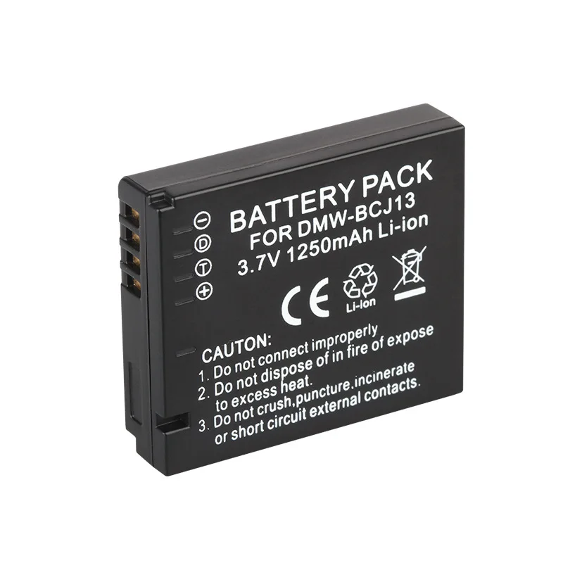 3,7 V 1250mAh DMW-BCJ13E BCJ13 batería de cámara para Panasonic DMC-LX5 DMC-LX7 DMC-LX5GK DMC-LX7GK cargador de batería USB DMW-BCJ13PP