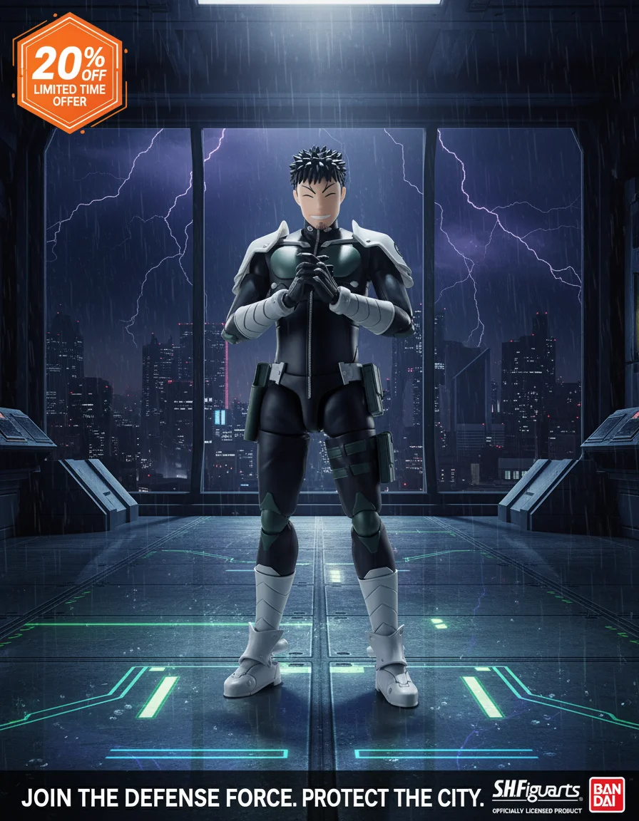 

Bandai S.H.Figuarts Kafka Hibino Kaiju No. 8 Action Figure with Effect Parts 2025 New Anime Collectible Model