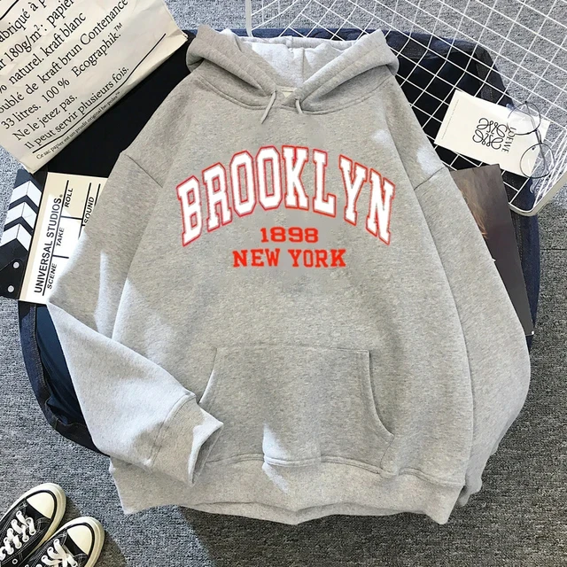 Men Fashion Hoodie Kids Hip Hop Hoodies Women Sweatshirts Boy Coats New York Sweats Men's Clothing Letter Brooklyn Hoodie