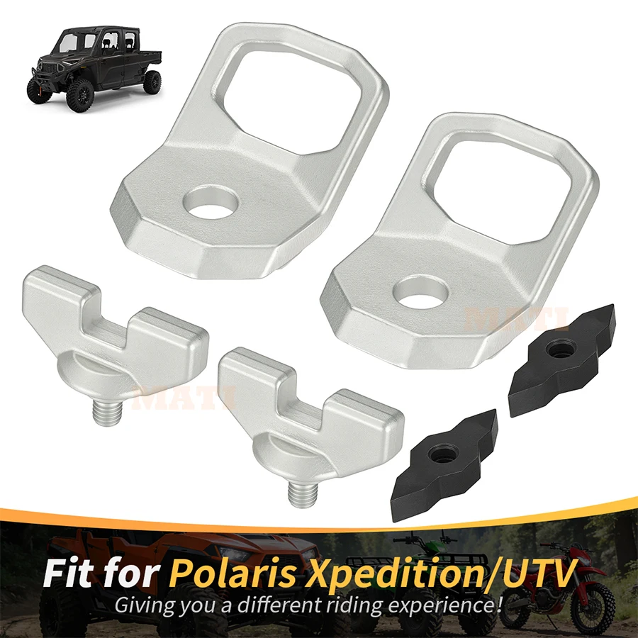 2 Pcs Lock & Ride MAX D-Rings 2890894 For Polaris Xpedition XP ADV 5 Ranger XD 1500 Crew Ultimate NorthStar 2024-2025