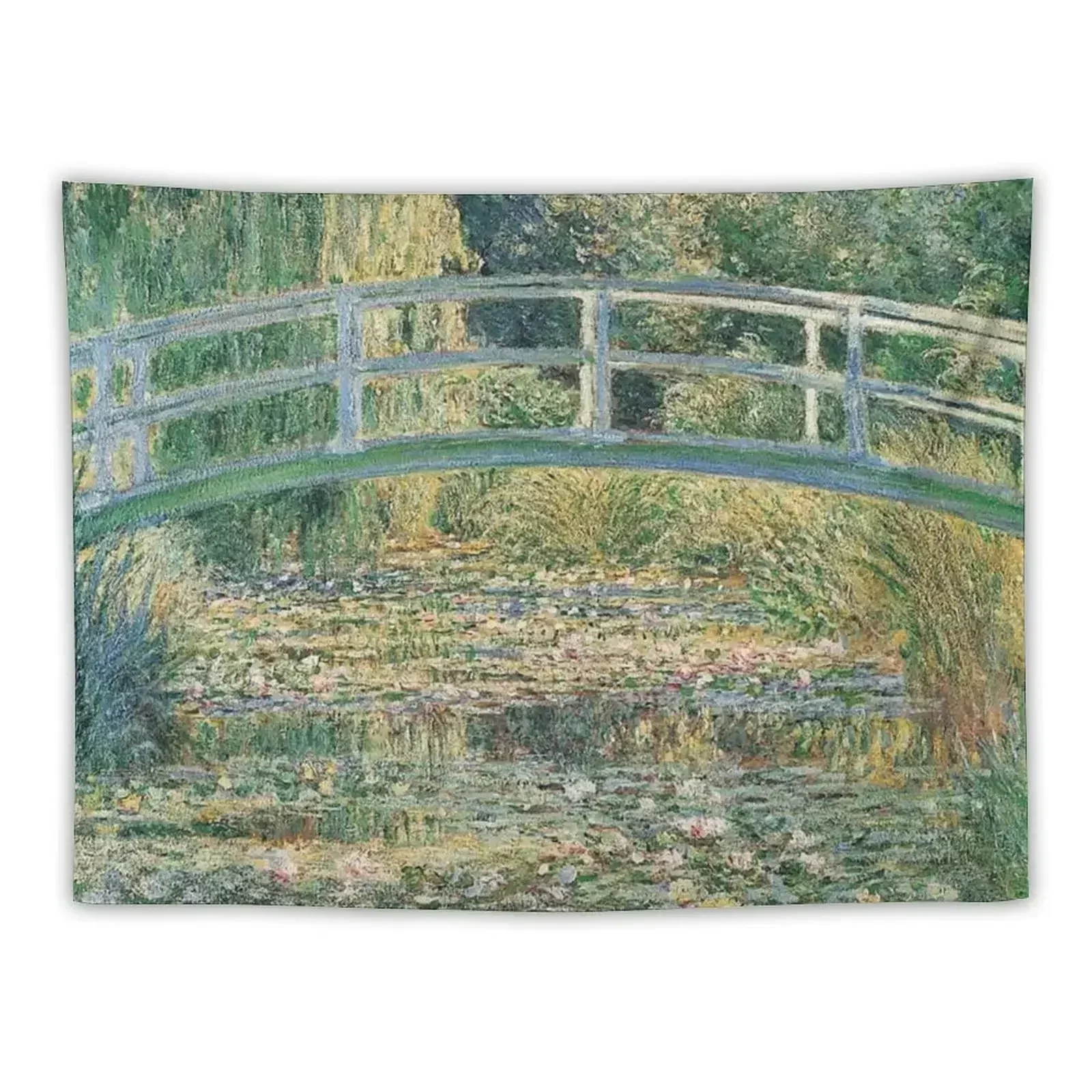 HD. The Water Lily Pond, by Claude Monet. HIGH DEFINITION Tapestry Wall Hanging Wall Wallpaper Decorative Wall Mural Tapestry