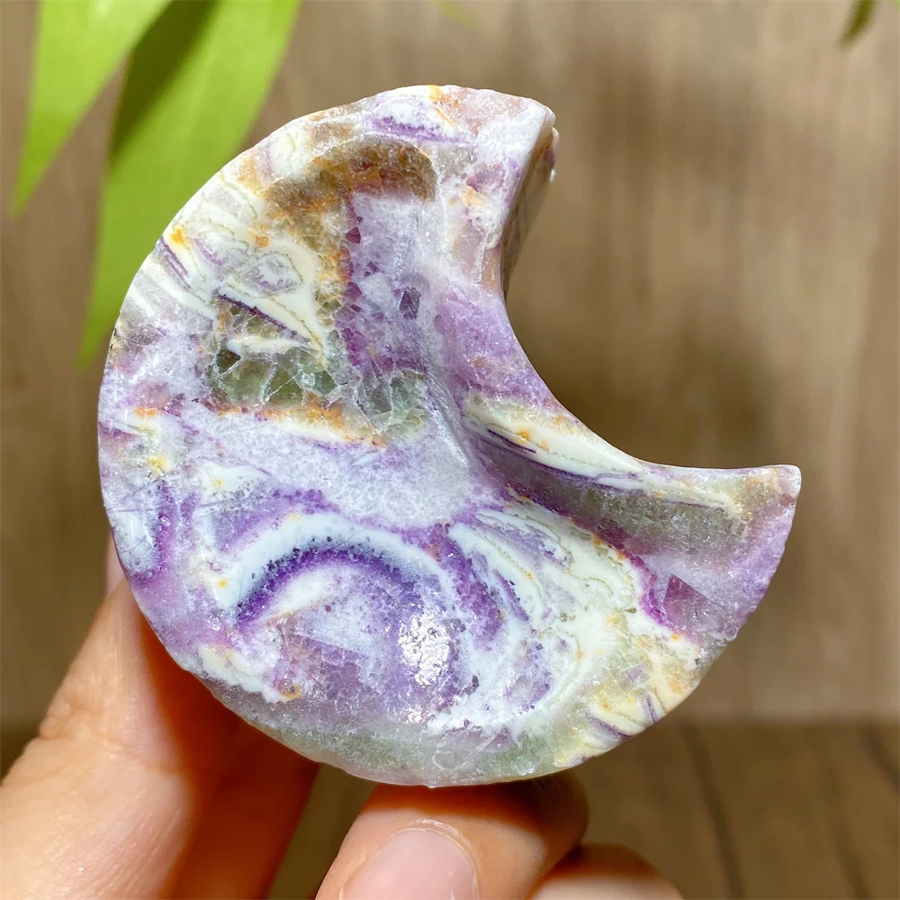 Natural Crystals Tiffany Stone Moon Violet Jasper Bowls Tower Rare Display Statue Ornament Garden Home Decoration Energy Gift