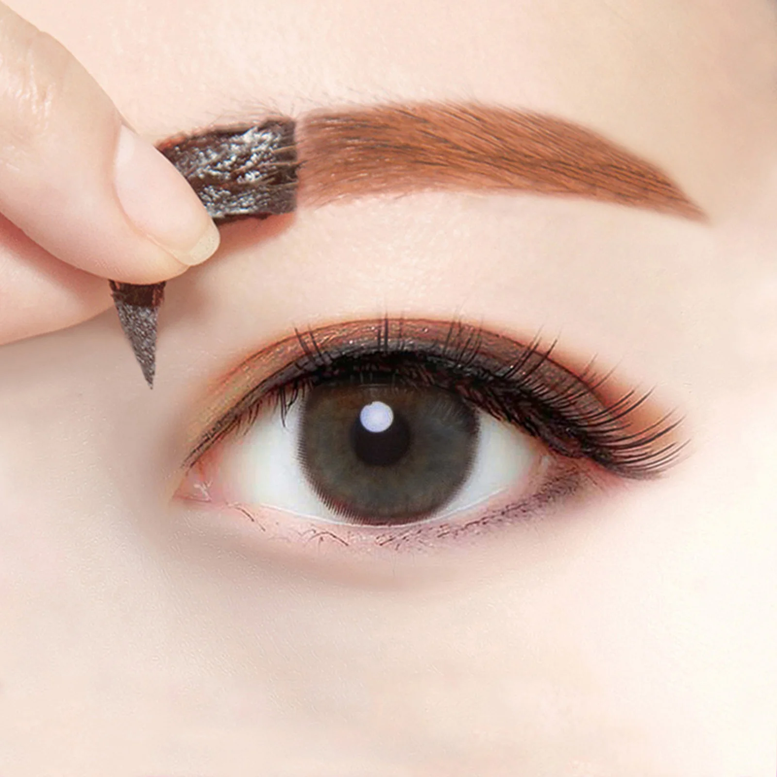 3 個のナチュラルアイブロウジェル防水性汗に強い汚れ防止 3D フルネスティンテッドブロウエンハンサー、すべての人に適した超細ブラシ付き