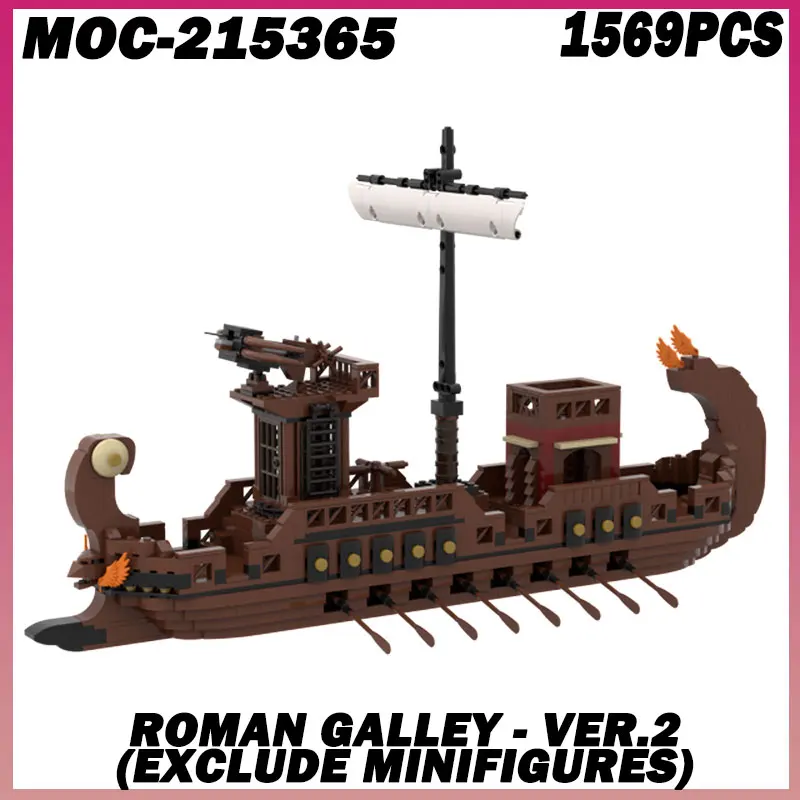 

1569 шт. MOC- 215365 MOC корабли викингов, строительные блоки, игрушки «сделай сам», морские сосуды, модель истории, серия, наборы кирпичей для сборных автомобилей