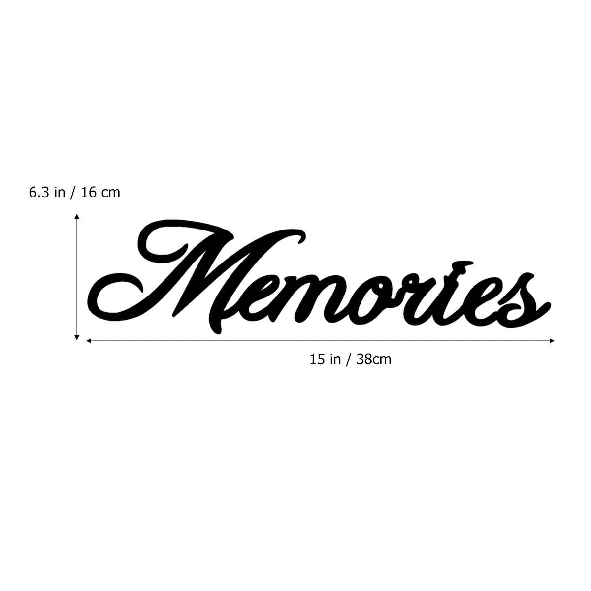 Wooden Wall Decor Black English Alphabet Wall Sticker DIY Ornaments Creative Home Living Room Office Decoration Memories
