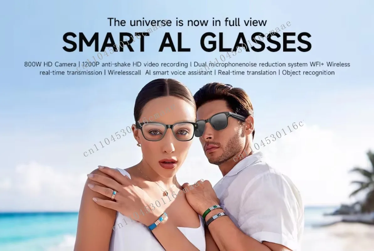 Outdoor Luxury Ai Spectacles Powered Smart Glasses with Camera for Deaf Translation Ai Assistant