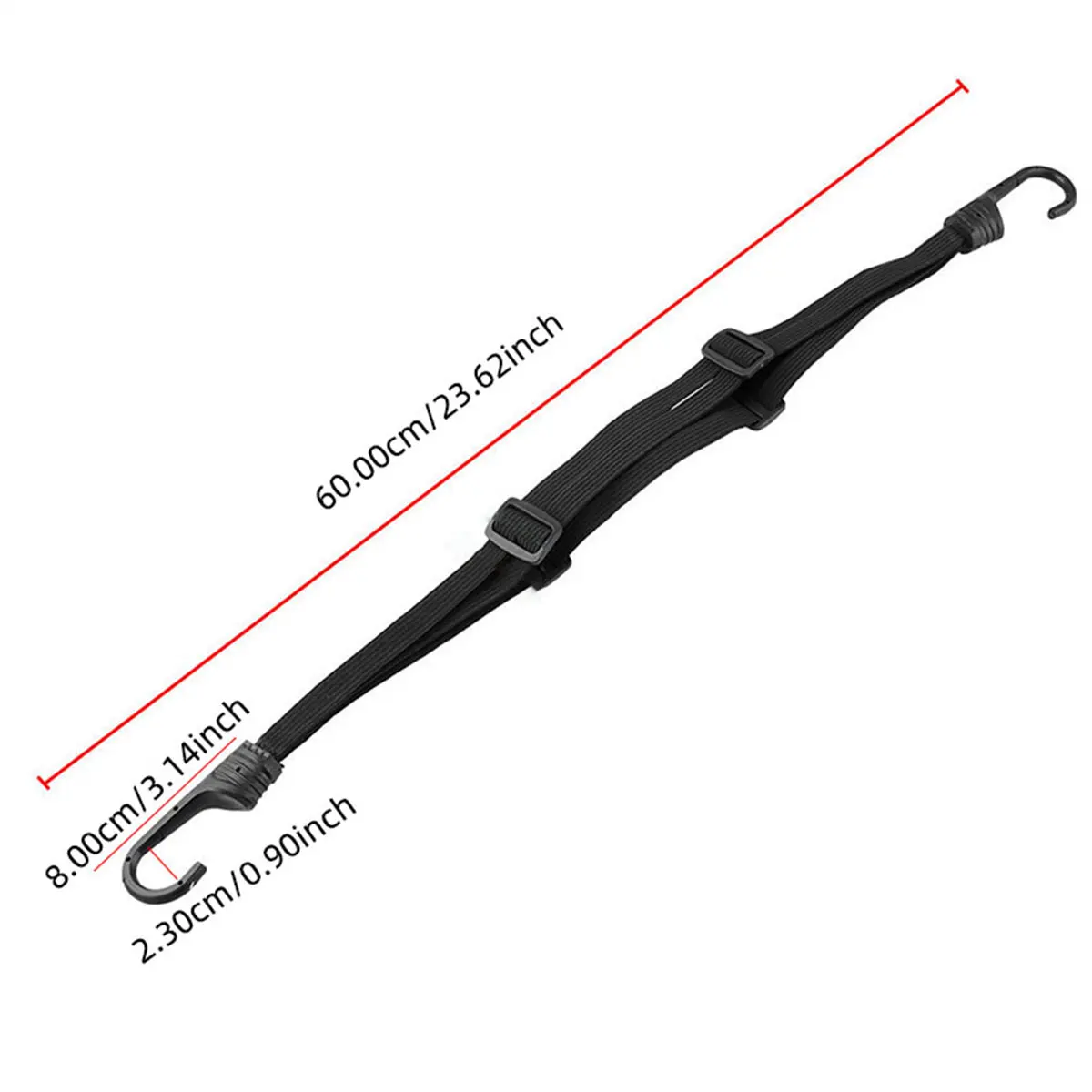 1PC 60CM Motorcycle Helmet Straps Hook Luggage Retractable Elastic Rope Fixed Strap Motor Helmet Luggage Net Camping Accessories