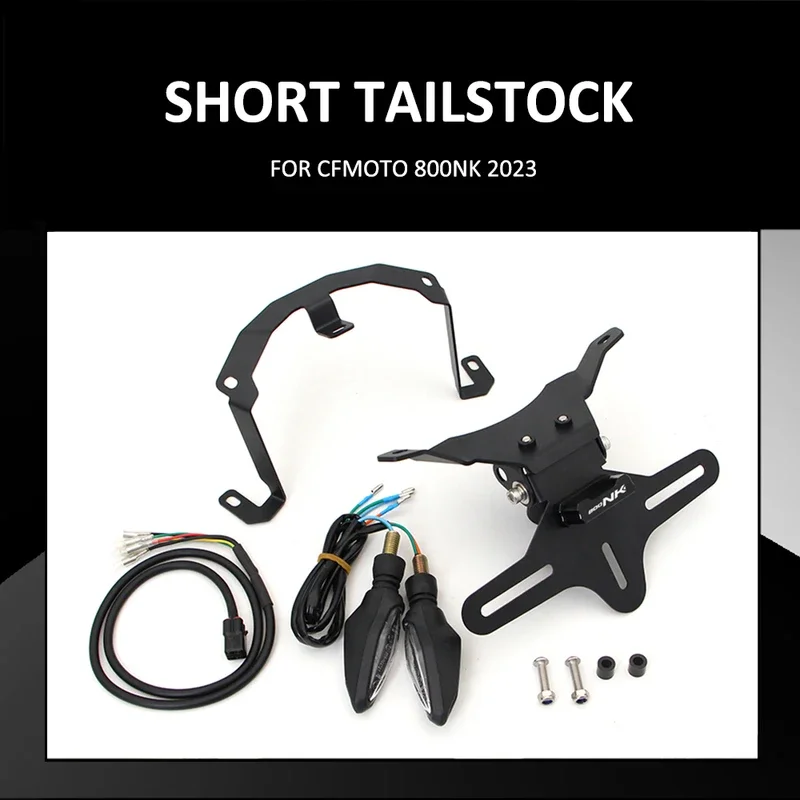 CFMOTO CF800NK 800 NK 2023 motorcycle rear short tailstock license plate holder bracket turn signal light