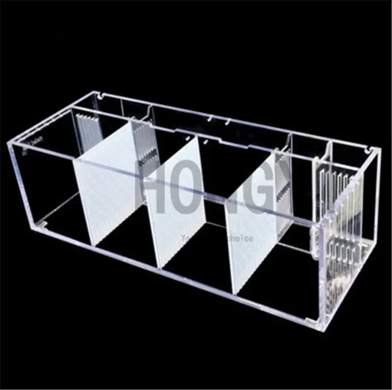 HONGYI 1 piece acrylic bettas cylinder isolated fish tank tilted water pump breeding cylinder baby betta tank guppy breeding