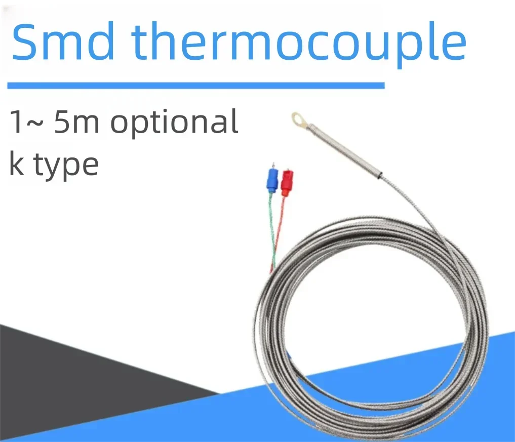 High Precision K-Type Surface Mount Thermocouple M6 Temperature Sensor with Pressure Nose Gasket for Temperature Control And Mea