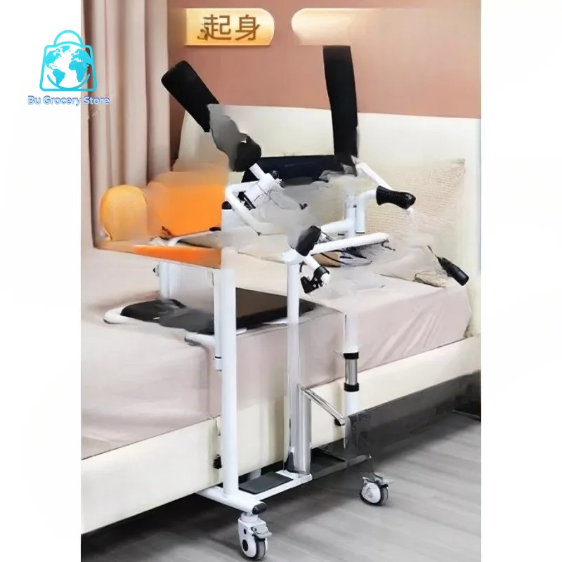New type of wheelchair lift paralyzed elderly care multi-functional bedridden patient lift hydraulic lift without lifting