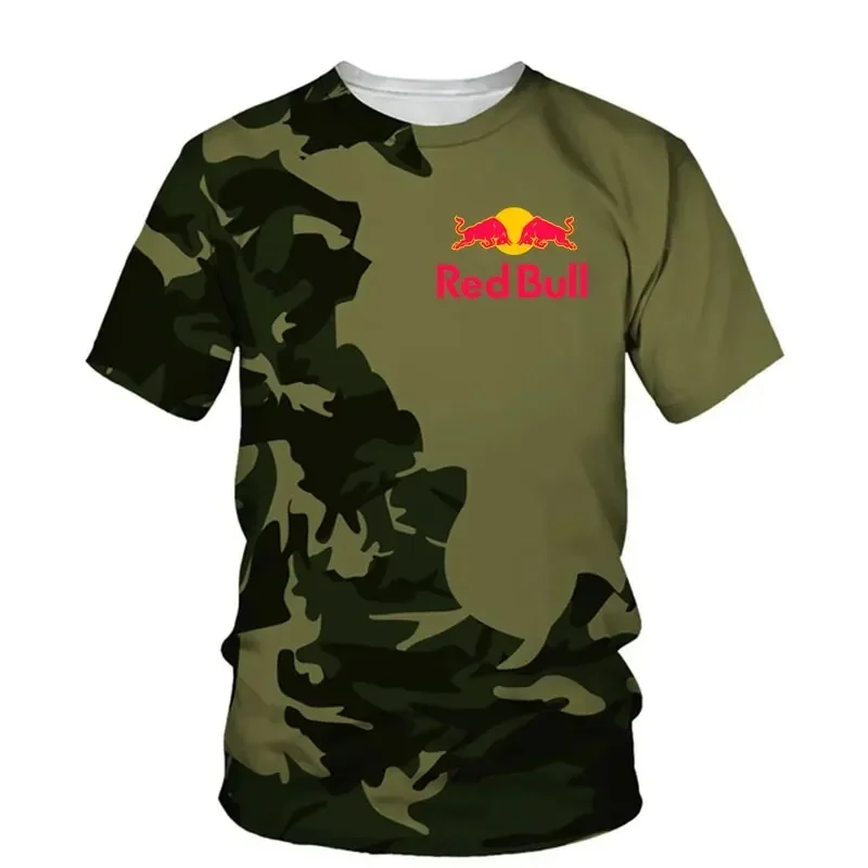 

2025 Summer Racing Outdoor Extreme Sports Quick-drying And Breathable Motorcycle Riding Clothing - Red Bull Racing Short-sleeved