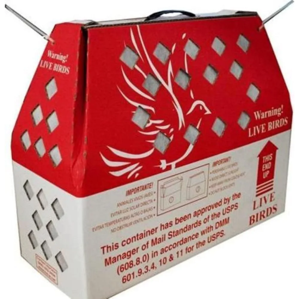 Live Bird Shipping Boxes with Dividers - 10 Pack for Safe and Secure Transport of Small Birds