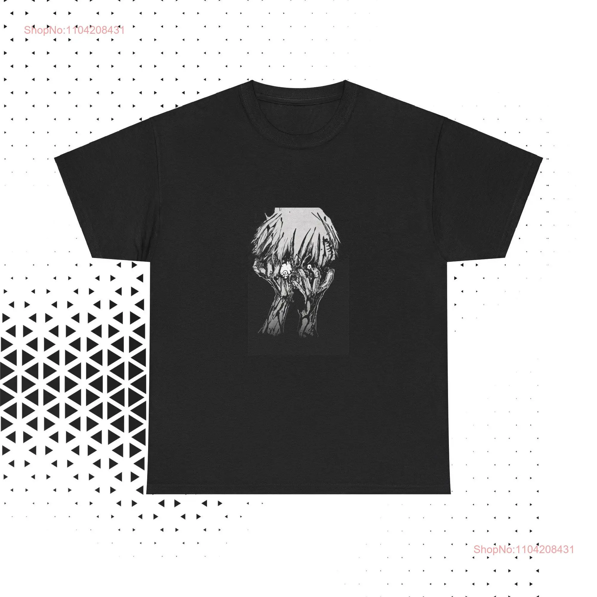 Ken Kaneki Backprint Cotton T Shirt long or short sleeves