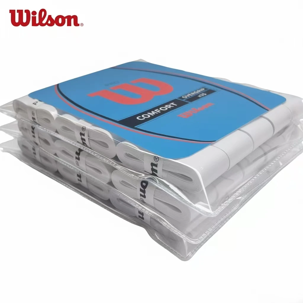 

Накладки Wilson Paddle Overgrips, нескользящие, липкие, для теннисных ракеток, оригинальные, 15/30 шт., для бадминтона - улучшенное сцепление и комфорт