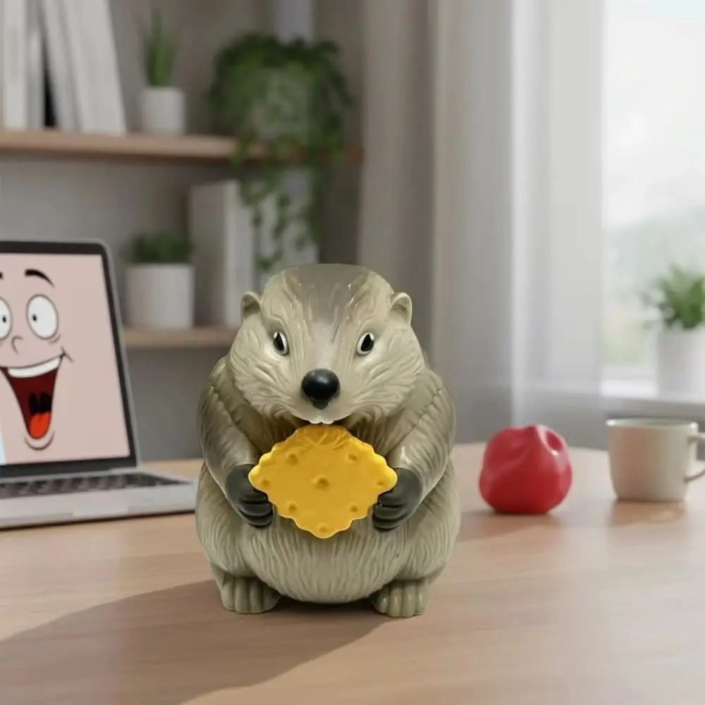 Abstract Design Screaming Groundhog Sound Feature Desktop Size Abstract Sounding Funny Shape Desktop Decor Ornaments