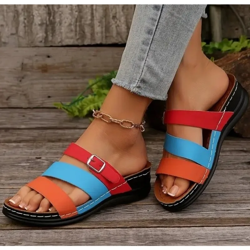 

Women Slippers 2025 Summer Trend Platform Shoes Home Wedge Slippers Casual New Comfortable Sandals Slides Women Zapatos De Mujer