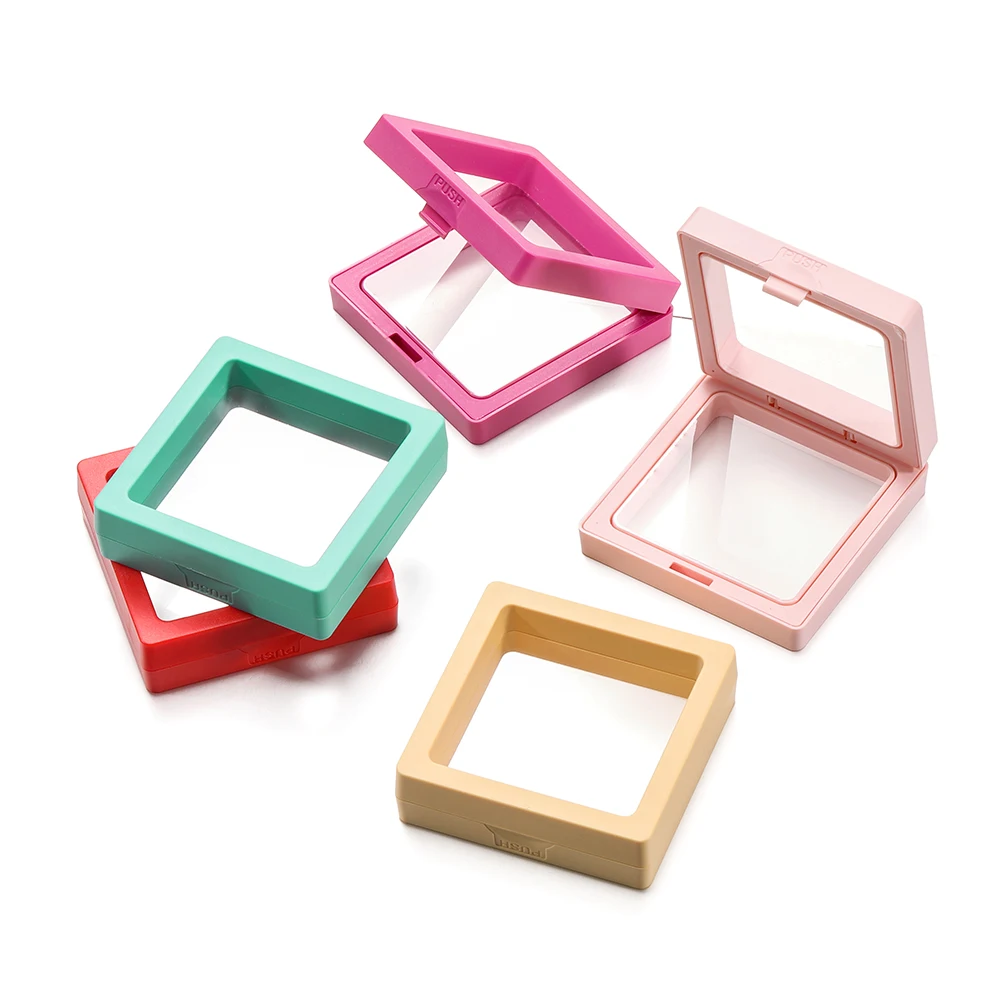 3D Floating Display Case Stands Holder Suspension Storage for Pendant Necklace Bracelet Rings Earrings Gift Jewelry Box