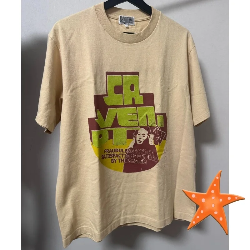 

Street Retro Cavempt T-shirt Short Sleeved Summer Loose Casual Cotton Men's Women's CE T Shirt Base Shirt