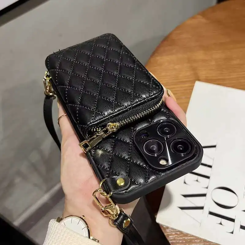 Роскошный кожаный чехол для телефона с тисненым узором для iPhone 15 14 13 12 Pro Max Модный популярный однотонный чехол с золотыми буквами