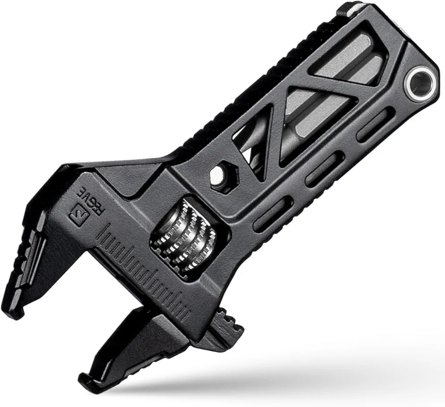 Mini Adjustable Pocket Wrench 316 Stainless Steel Portable EDC Spanner Hand Tool For Outdoor Bicycle Repair Keychain Gadget