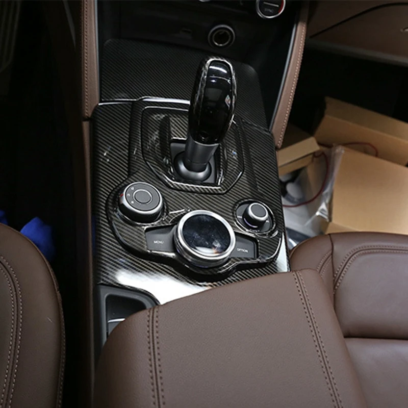 غطاء لوحة تروس وحدة التحكم المركزية الداخلية ، تشذيب لألوميو ستيلفيو-فا ، ABS من ألياف الكربون