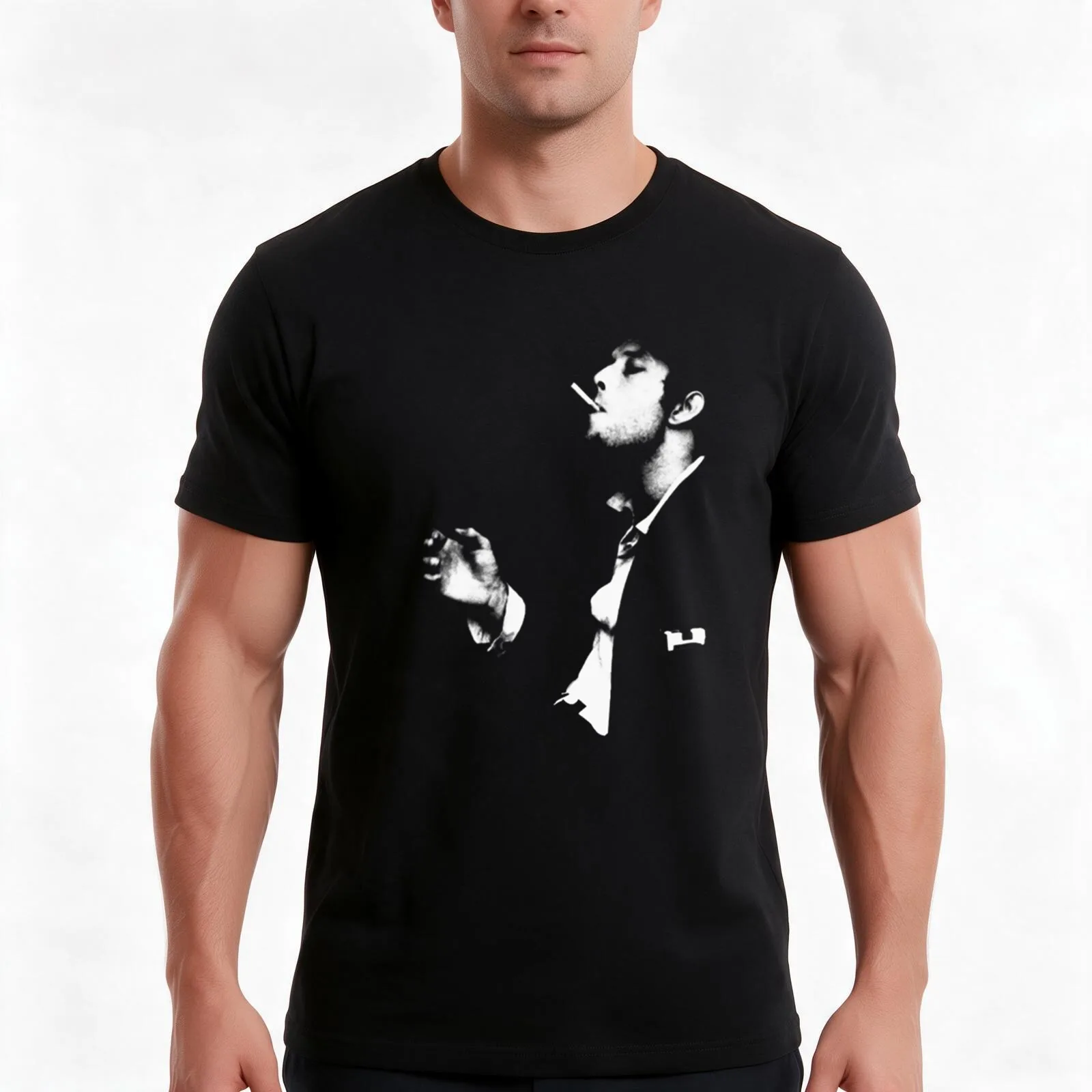 Tom Waits - Tom Waits icon T-Shirt, Summer Casual Cotton Tee, Oversized Streetwear Tops, Vintage Graphic Print, Unisex Men Women