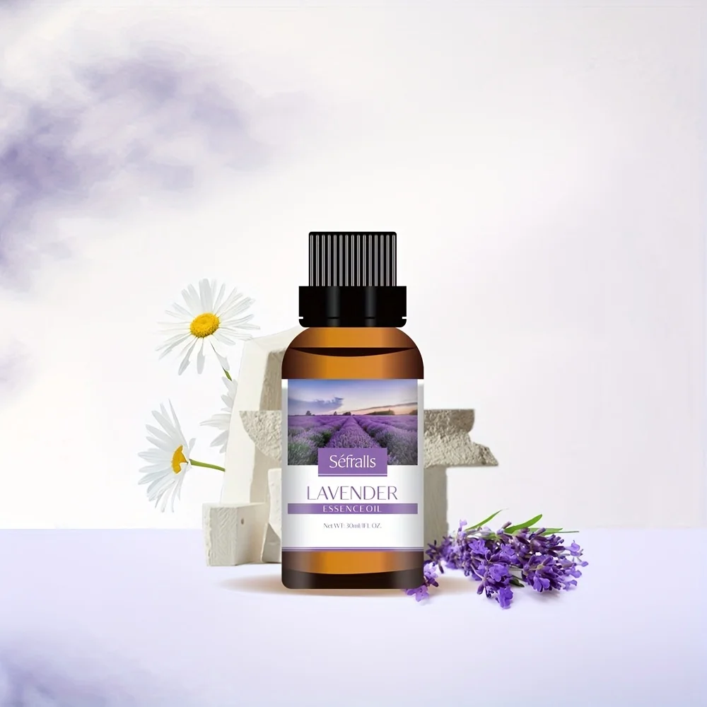 Séfralls Lavender Essential Oil 30ml for Diffuser Hair Body Face Perfume Candle Making Lavender Essential Oil