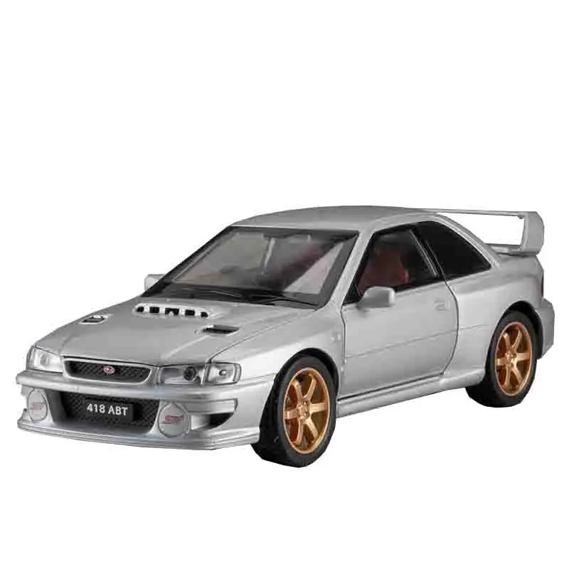 1:32 Legierungsmodell, Druckguss-Spielzeug, Miniatur-Auto, 4 Türen, geöffnet, Ton, Licht, zurückziehen, Vorderrad, Lenkung, Kindergeschenke