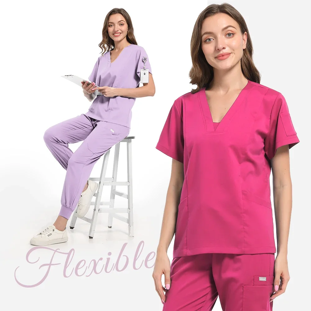 Sala de cirurgia Conjunto Uniforme Médico, Hospital Trabalhando Scrubs, Suprimentos Médicos, Enfermeira Cirurgia Dentária Terno, Workwear Atacado