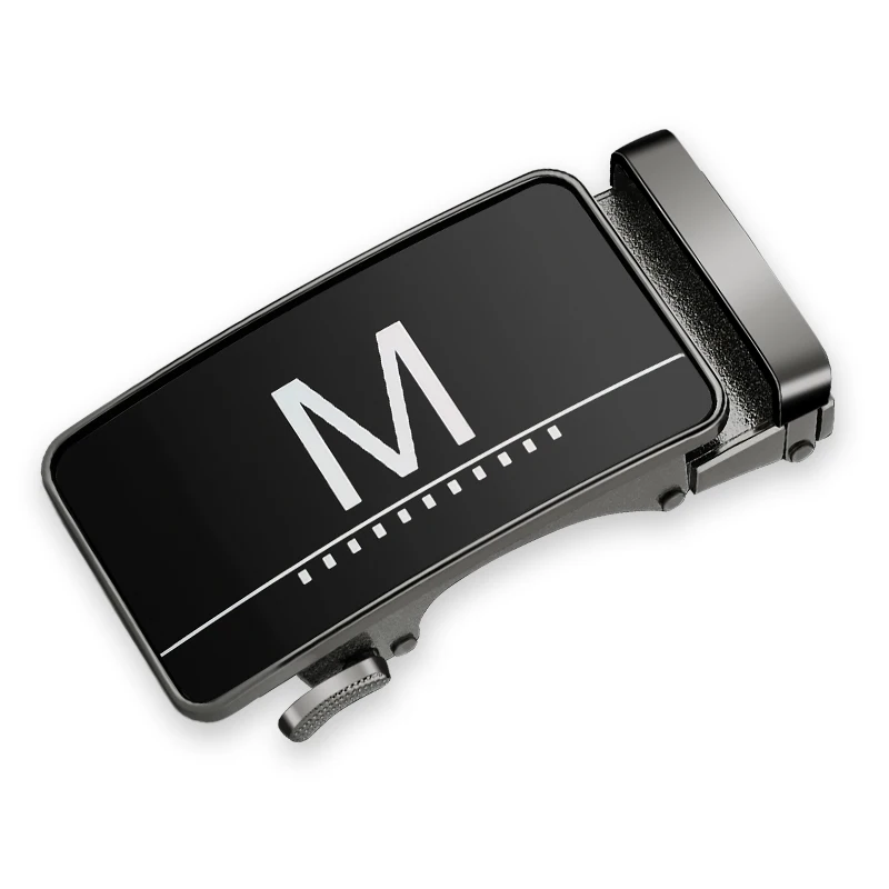 Męska klamra do paska biznesowego z literą Części zamienne Automatyczna klamra do paska o szerokości 3,2-3,5 cm Klamra ze stopu z grzechotką