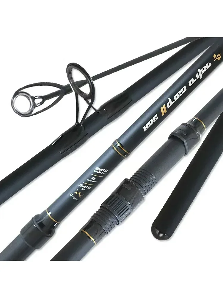 Canne à pêche à la carpe Super dure 3.3m 3.6m 3.9m haute teneur en carbone fibre 3 Sections mangeoire canne à pêche voyage pêche longue canne à pêche