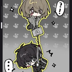 Persona anime women keychian men Amamiya Ren Akechi Goro key chian bags keyring pants pendant kids friends kawaii gift coaplay