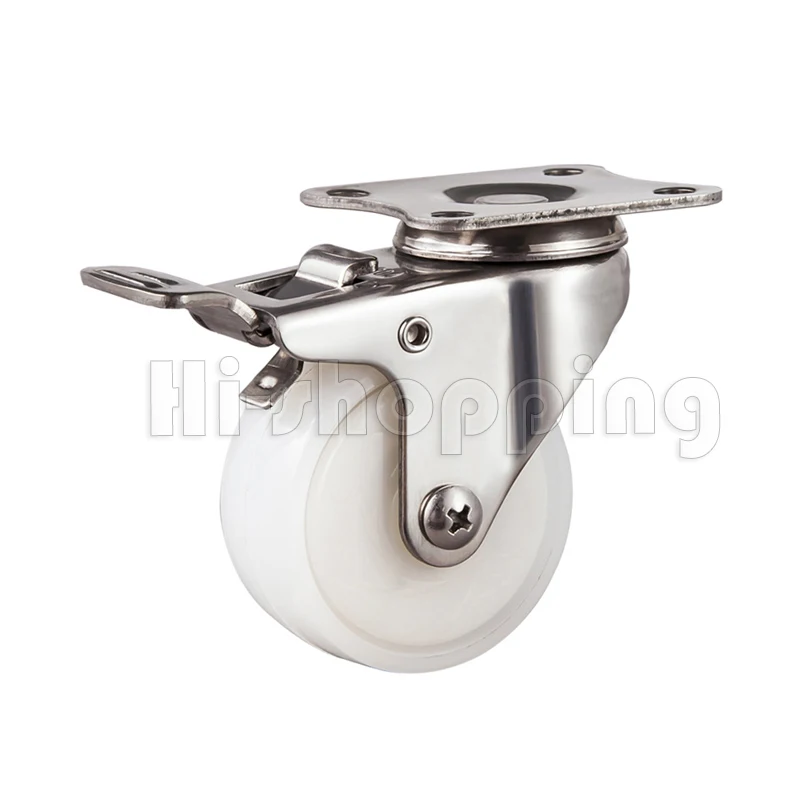 2Inch Caster Wheels 304 Stainless Steel Heavy Duty Casters,Rust-Proof Industrial Castor for Furniture,Labs,Hospitals,Restaurants