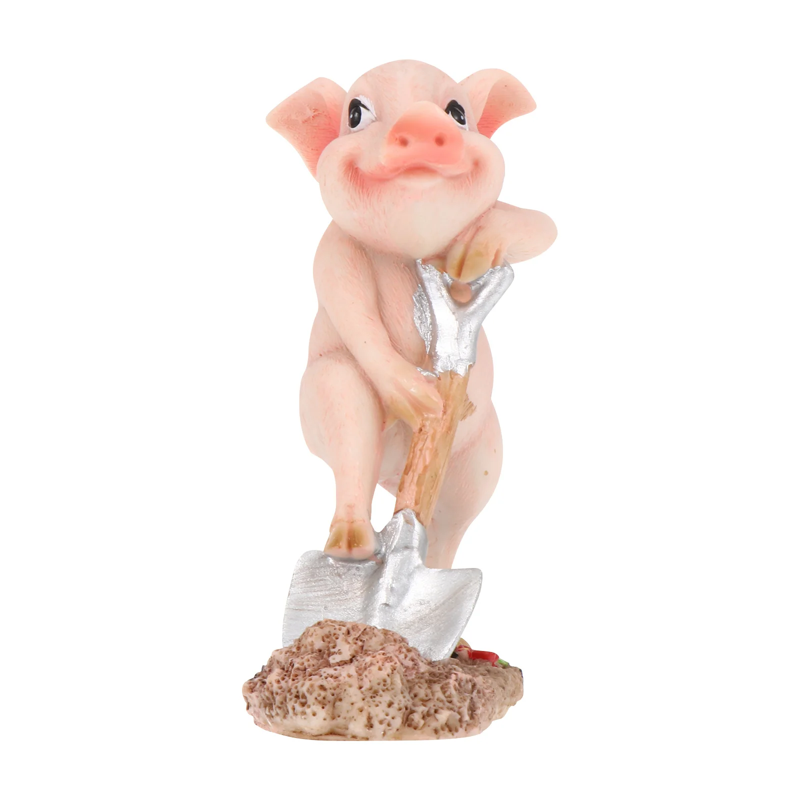 

Mini Resin Piggy Ornament Cartoon Pig Figure Desktop Decoration Lovely Mini Piggy Decor Micro Landscape Ornament