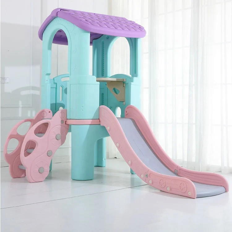 Combinazione familiare in plastica scivolo per parco giochi per bambini al coperto per bambini